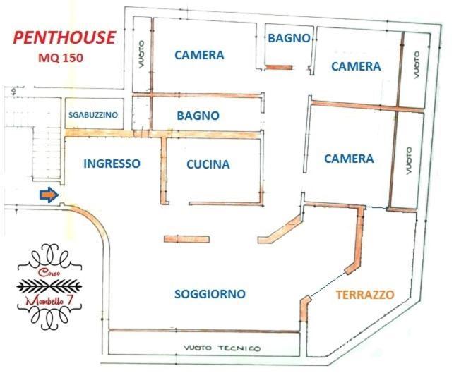 Penthouse Three Bedrooms Санремо Экстерьер фото